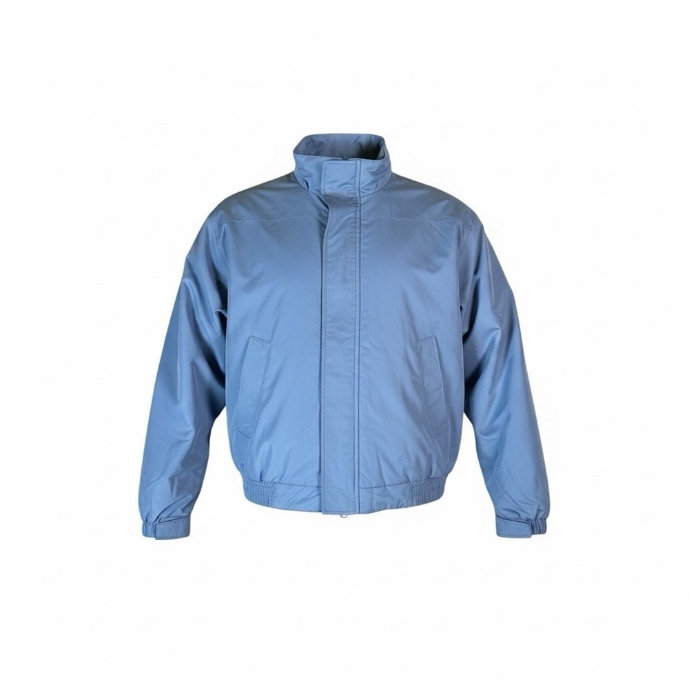 Ixspa Men's Wind Breaker Full Zip Jacket Blue Size Medium